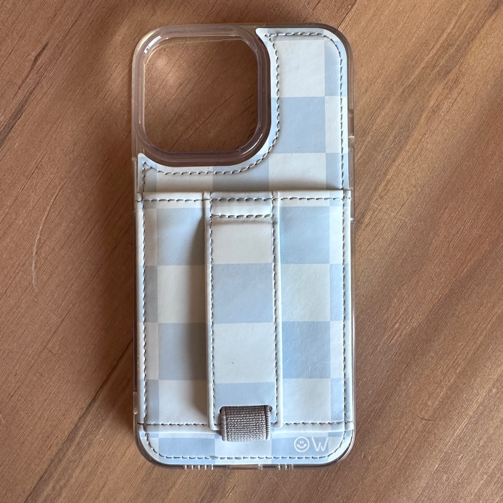 Walli Blue Check iPhone 13 Pro Case by Fullmhouse